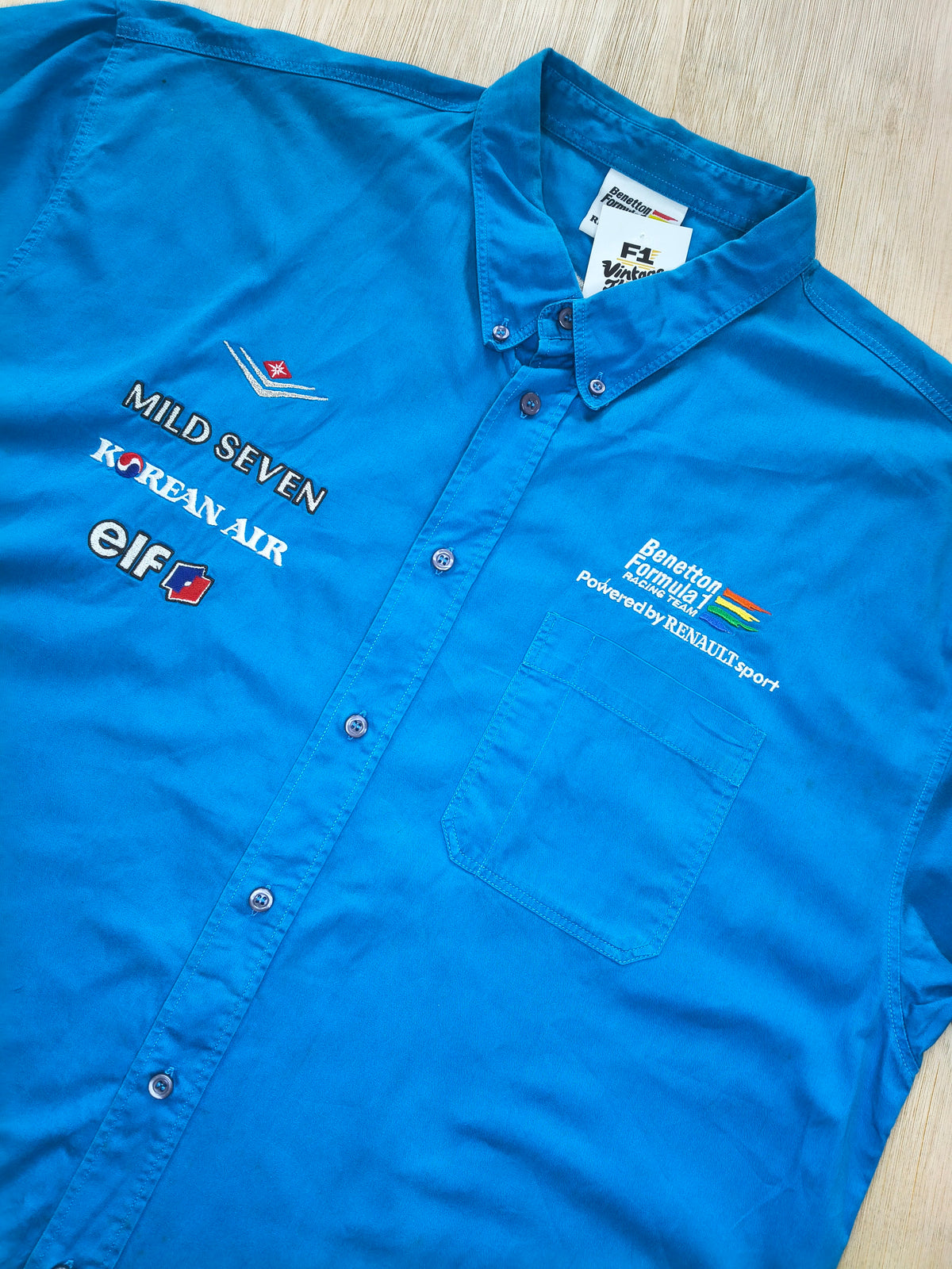 2001 Benetton team shirt B201 Mild Seven vintage F1