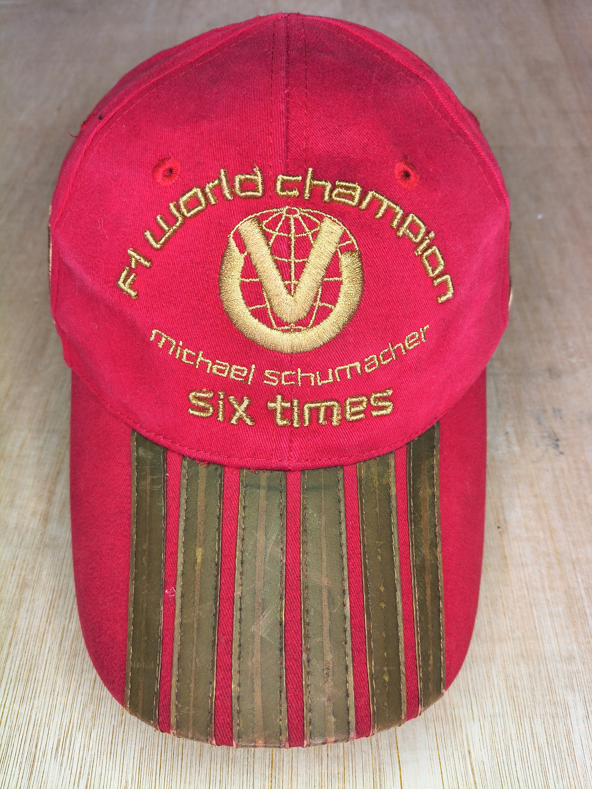 Official Michael Schumacher 6 times world champion cap hat vintage F1