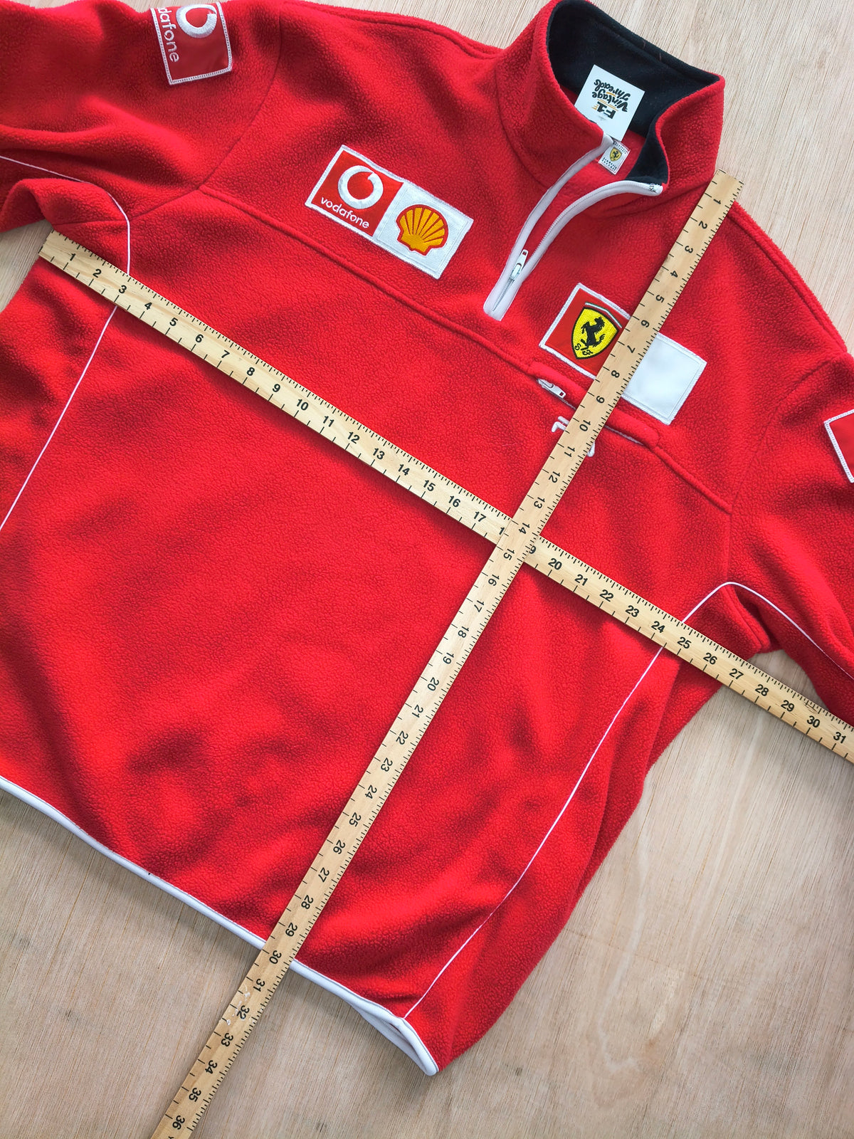 Official Ferrari team fleece by Fila Michael Schumacher era vintage F1